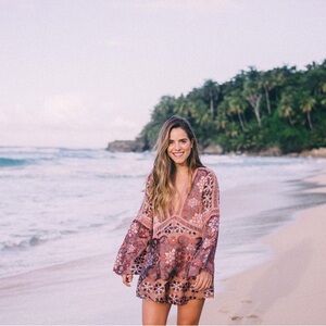 For Love And Lemons | Dresses | For Love And Lemons Glitter Slip Dress Red  | Poshmark
